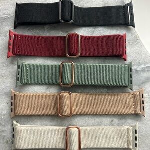 Stylish Multi-Color Apple Watch Watch Bands Set